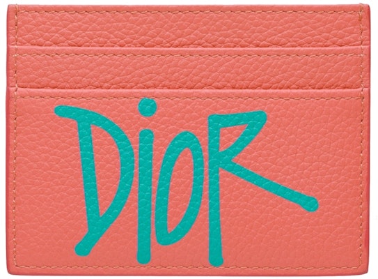 Dior And Shawn Card Holder (4 Card Slot) Pink/Green Buy Dior And Shawn Card Holder (4 Card Slot) Pink/Green