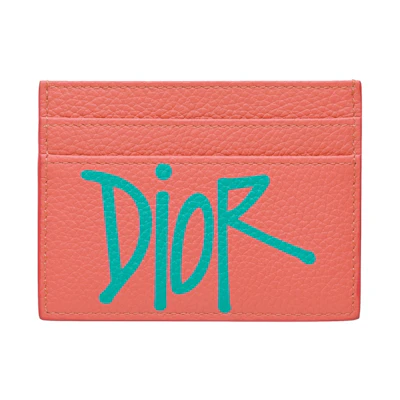 Dior And Shawn Card Holder (4 Card Slot) Pink/Green