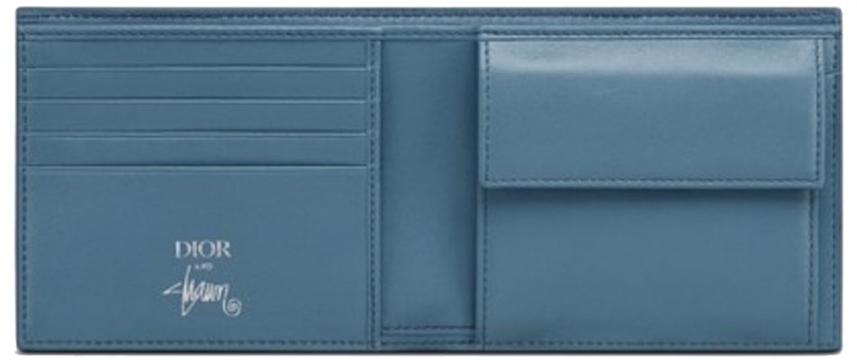 Dior And Shawn Coin Wallet (8 Card Slot) Blue Lookbook Dior And Shawn Coin Wallet (8 Card Slot) Blue