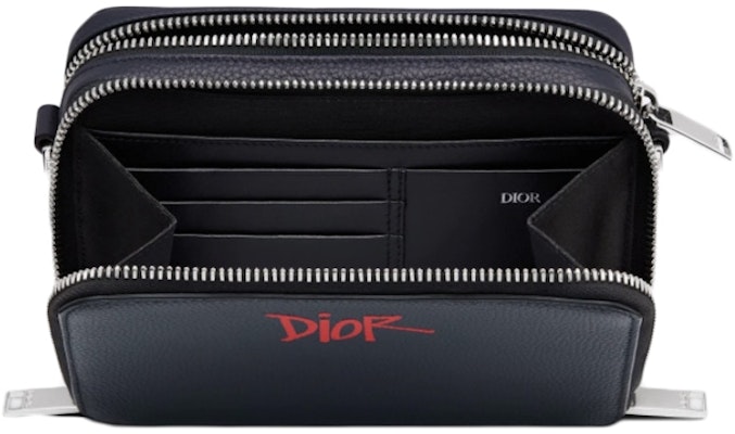 Dior And Shawn Pouch with Shoulder Strap Navy Order Dior And Shawn Pouch with Shoulder Strap Navy
