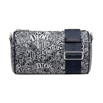 Dior And Shawn Roller Messenger Bag Motif Navy Blue