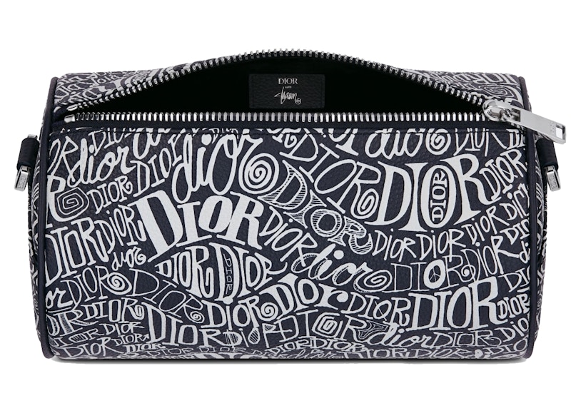 Order 迪奥Shawn滚筒挎包图案海军蓝