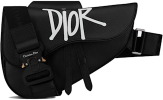 Dior And Shawn Saddle Bag Black Dior And Shawn Saddle Bag Black