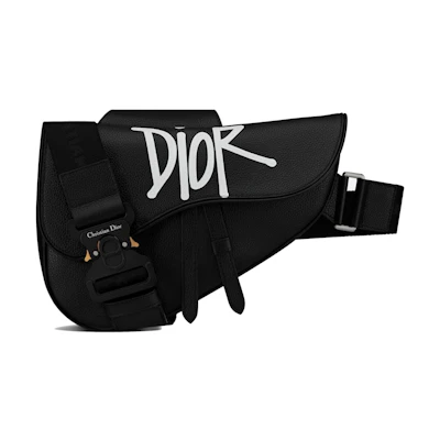 Dior And Shawn Saddle Bag Black