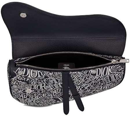 Dior And Shawn Saddle Bag Motif Navy Blue Order Dior And Shawn Saddle Bag Motif Navy Blue