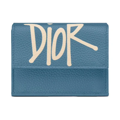 Dior And Shawn Trifold Wallet Blue