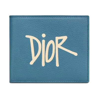 Dior And Shawn Wallet (8 Card Slot) Blue