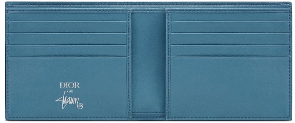 Dior And Shawn Wallet (8 Card Slot) Blue Lookbook Dior And Shawn Wallet (8 Card Slot) Blue