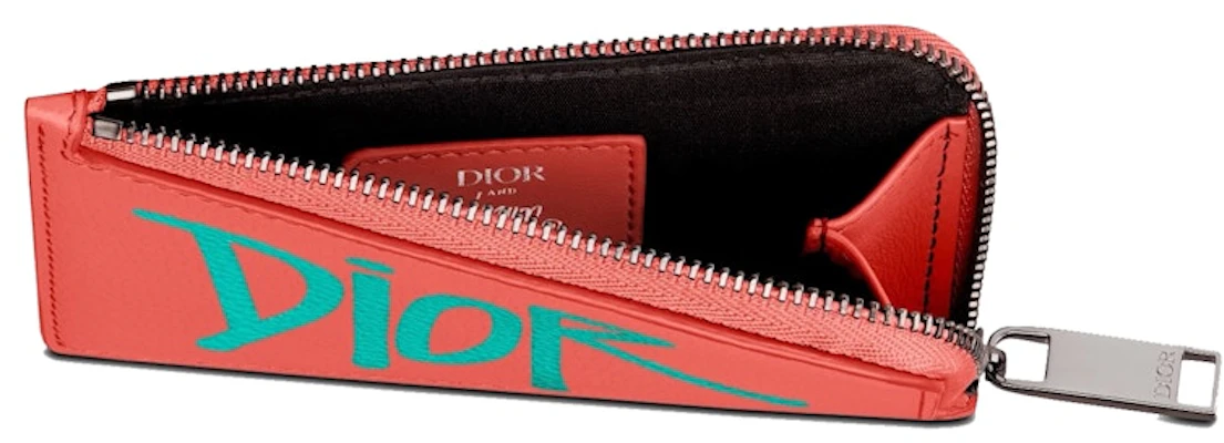 ディオールとショーンのジップ式カードホルダー(3カードスロット)コーラル Lookbook ディオールとショーンのジップ式カードホルダー(3カードスロット)コーラル