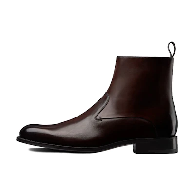 Dior Ankle Boot 'Deep Brown Grain Leather'