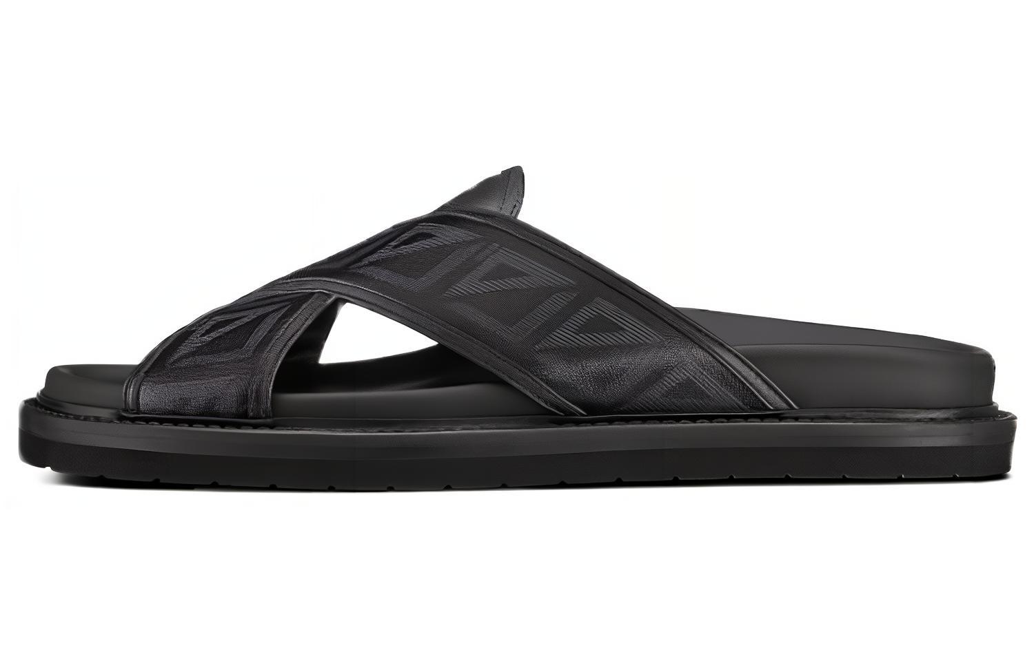 Dior Aqua Flat Sandal 'Black' 3SA112ZPP_H900