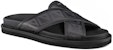 Sandal Rata Dior Aqua 'Hitam' 3SA112ZPP_H900