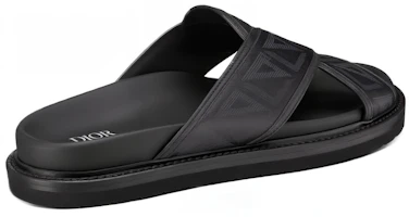 Shop Dior Aqua Flat Sandal 'Black' 3SA112ZPP_H900