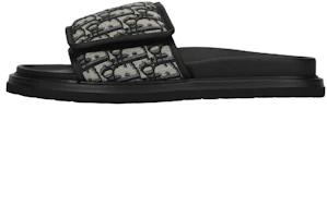 DIOR Aqua Leather Velcro Slide Sandals Men’s Beige Black 3SA167ZSA_H961 DIOR Aqua Leather Velcro Slide Sandals Men’s Beige Black 3SA167ZSA_H961