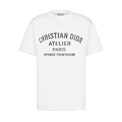 DIOR Atelier Designer Series White Letter Print T-Shirt 043J615A0589-C089