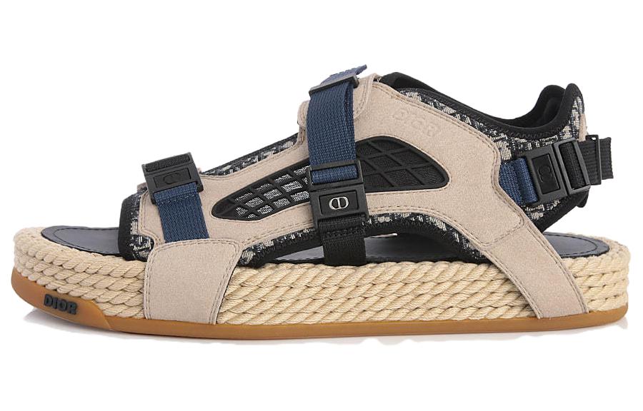 Dior Atlas Sandal 'Beige Black Blue' 3SA094ZIY_561