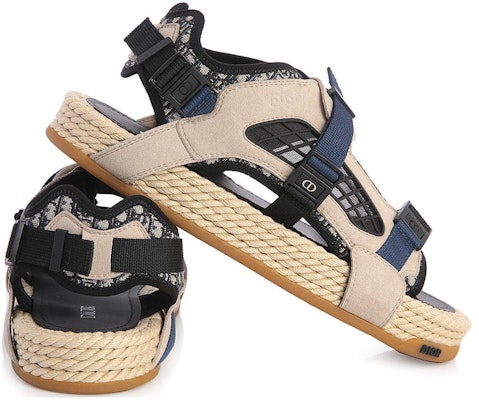 Sandal Dior Atlas 'Beige Hitam Biru' 3SA094ZIY_561 Shop Sandal Dior Atlas 'Beige Hitam Biru' 3SA094ZIY_561