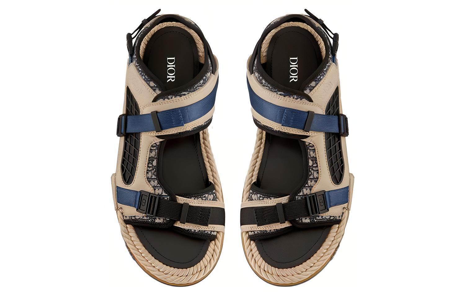 Shop Sandal Dior Atlas 'Dior Oblique - Beige' 3SA094ZIY_H561