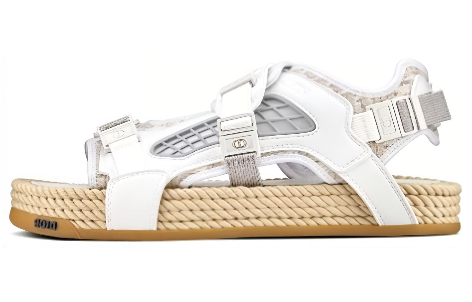 Dior Atlas Sandal 'Dior Oblique - White' 3SA094ZKX_H060