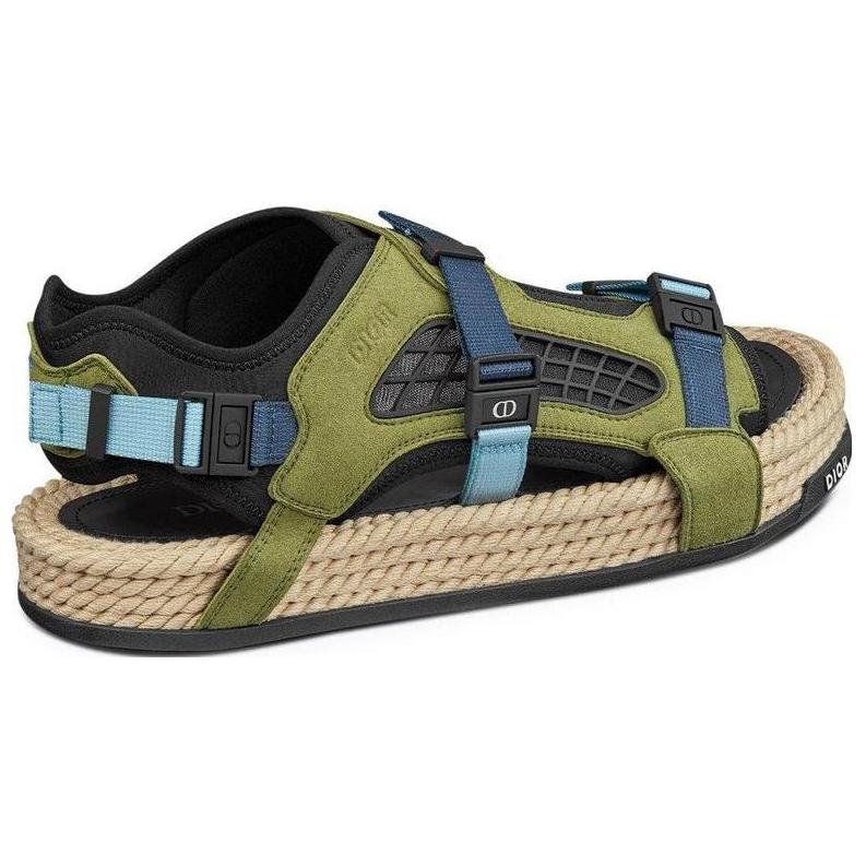 Shop Dior Atlas 涼鞋「綠米色」3SA094ZIZ-H561