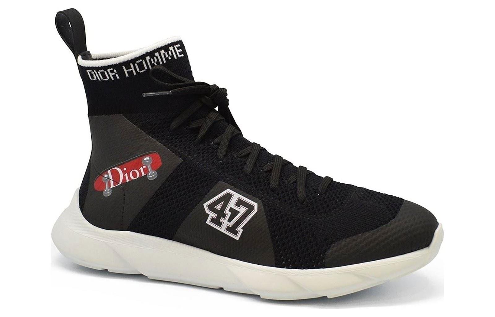 Lookbook 迪奥B21高帮“黑色针织” 3SN236YGCH065