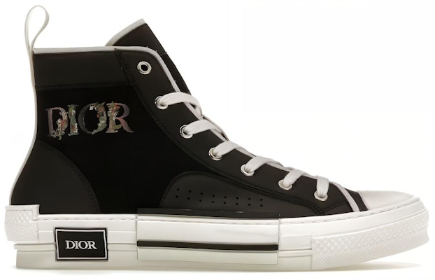Dior B23 高帮'黑色花卉刺绣' 3SH118ZID_H960 Order Dior B23 高帮'黑色花卉刺绣' 3SH118ZID_H960