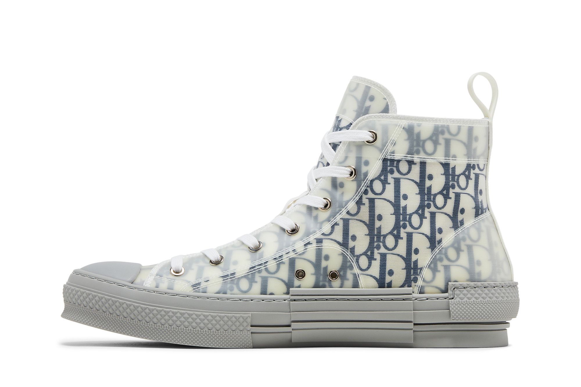 Lookbook Dior B23 Tinggi 'Dior Oblique - Biru Kelabu' 3SH118YNT_H568