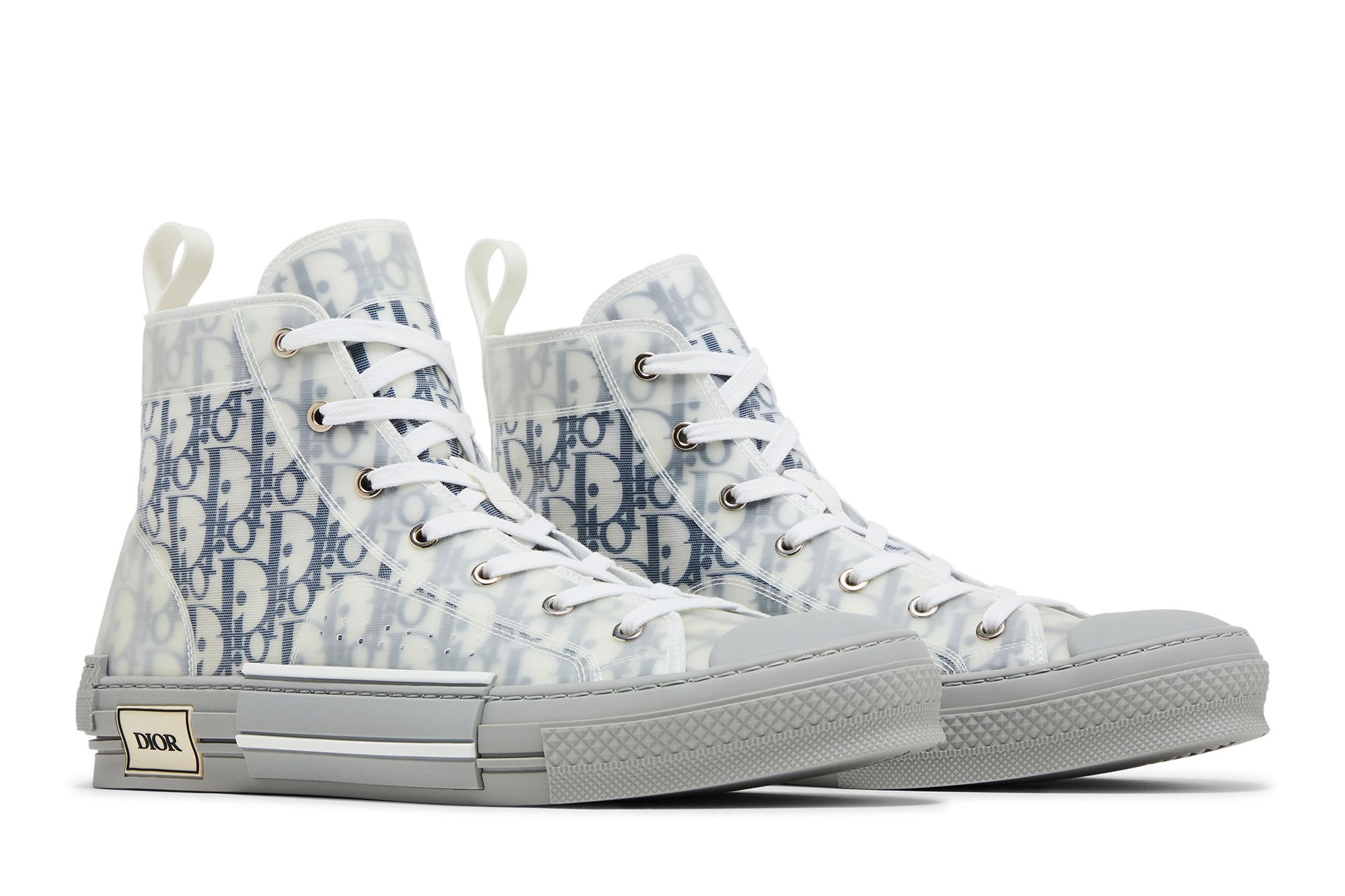 Cheap Dior B23 Tinggi 'Dior Oblique - Biru Kelabu' 3SH118YNT_H568