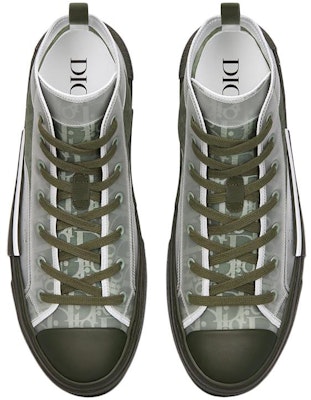 Dior B23 High 'Dior Oblique - Hijau Zaitun' 3SH118ZMK_H600 Shop Dior B23 High 'Dior Oblique - Hijau Zaitun' 3SH118ZMK_H600