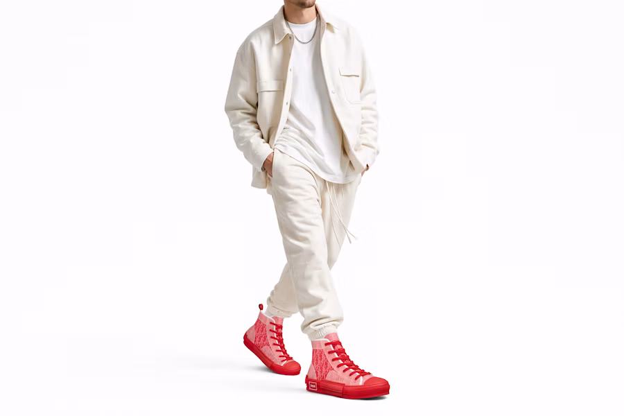 Dior B23 High ''Dior Oblique - Rosso'' 3SH118YNT_H363 Order Dior B23 High ''Dior Oblique - Rosso'' 3SH118YNT_H363