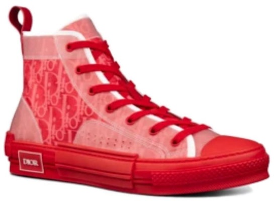 Dior B23 Tinggi 'Dior Oblique - Merah' 3SH118YNT_H363 Lookbook Dior B23 Tinggi 'Dior Oblique - Merah' 3SH118YNT_H363