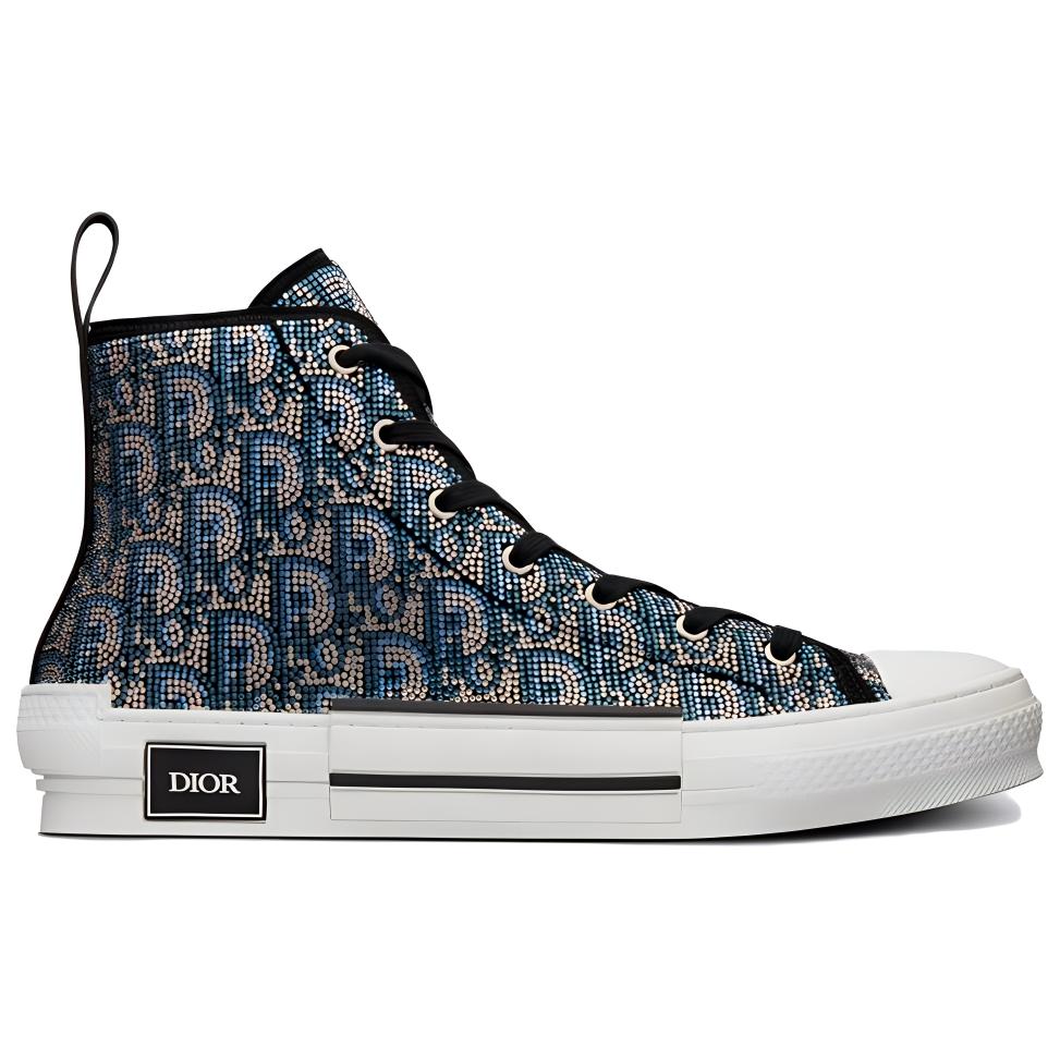 Order Dior B23 High 'Oblique Strass Biru' 3SH128ZBF_H165