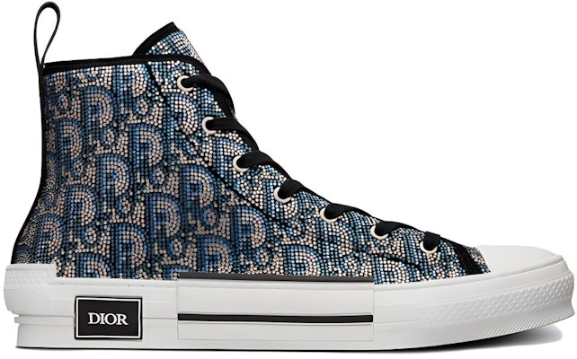 Dior B23 High 'Dior Oblique Strass - Blue' 3SH128ZBF_H165 Order Dior B23 High 'Dior Oblique Strass - Blue' 3SH128ZBF_H165