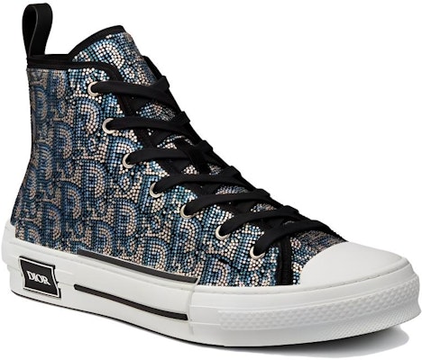 Dior B23 High 'Oblique Strass Biru' 3SH128ZBF_H165 Lookbook Dior B23 High 'Oblique Strass Biru' 3SH128ZBF_H165