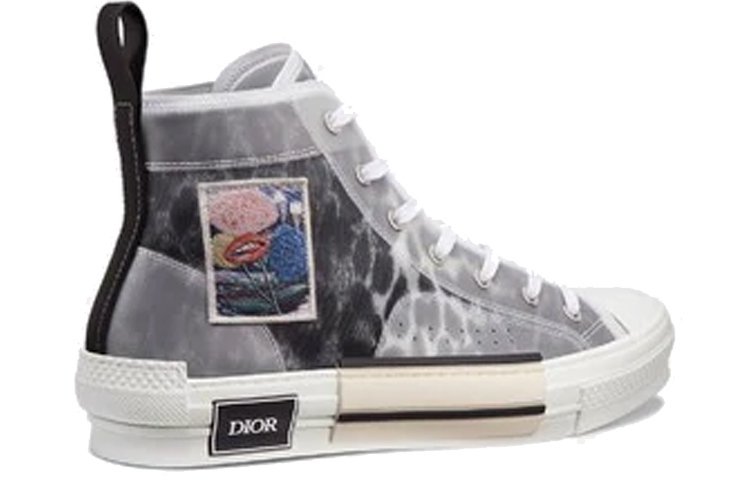 Order 디올 B23 하이 "회색 레오파드" 3SH118YQI_H069