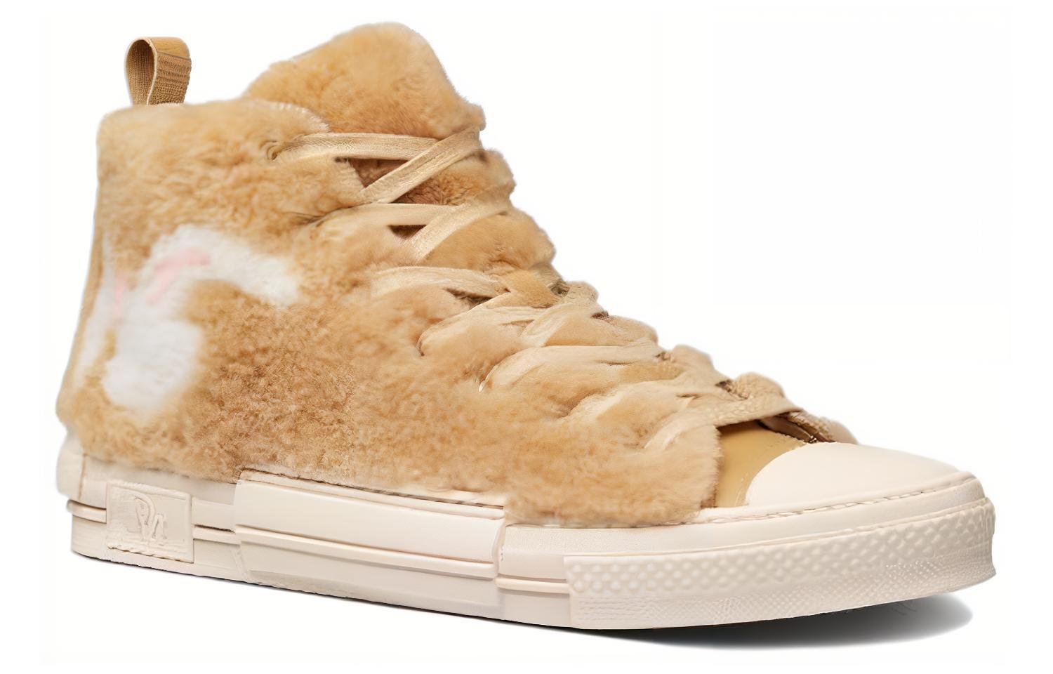 Order 디올 B23 ERL 베이지 쉐어링 하이탑 (토끼 모티브) 3SH129ZTR_H100