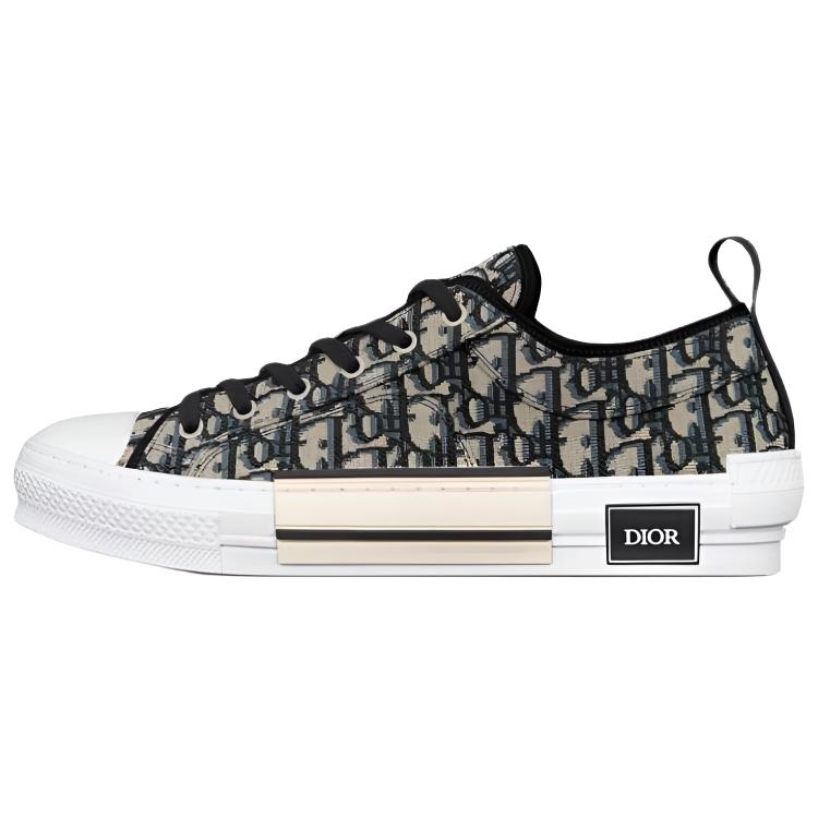 DIOR B23 Low-Top Sneakers Beige Black 3SN249ZSA_H961