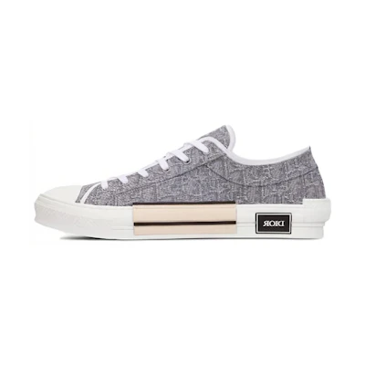 Dior B23 Low Top Ruthenium Metallic Thread Dior Oblique Jacquard