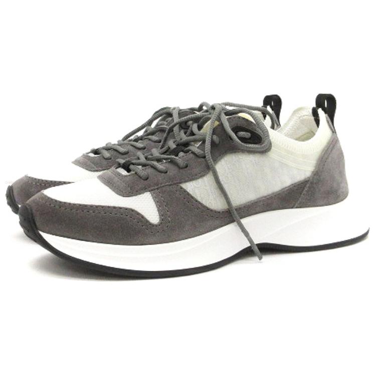 Shop 迪奥 B25 低帮鞋“灰色斜纹帆布” 3SN259YUH_H860