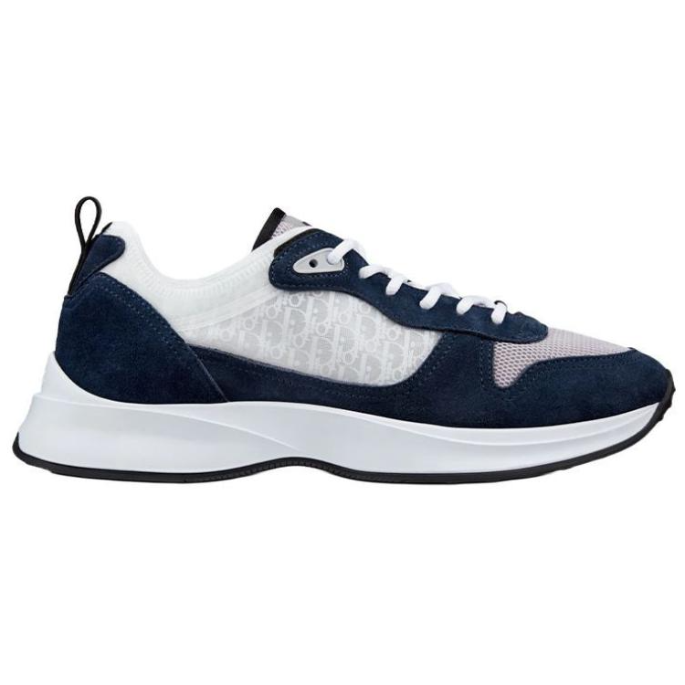Order Dior B25 Runner Navy Oblique Suede Lelaki Wanita 3SN259YXY_H568