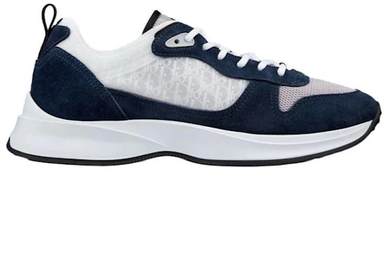 Dior B25 Runner Navy Oblique Suede Lelaki Wanita 3SN259YXY_H568 Order Dior B25 Runner Navy Oblique Suede Lelaki Wanita 3SN259YXY_H568