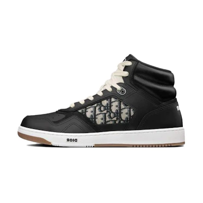 Dior B27 High-Top Black Beige Black Dior Oblique Jacquard