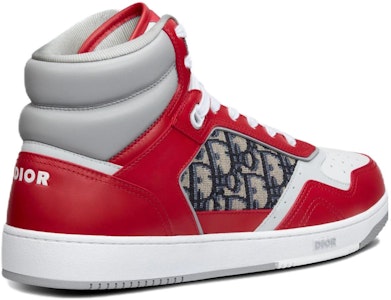 Dior B27 高幫運動鞋 'Dior Oblique - 紅色' 3SH133ZIR_H360 Shop Dior B27 高幫運動鞋 'Dior Oblique - 紅色' 3SH133ZIR_H360