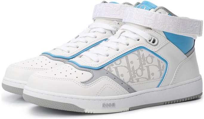 Dior B27 ハイ "オブリーク 白/水色" 3SH132ZIJ_H165 Lookbook Dior B27 ハイ "オブリーク 白/水色" 3SH132ZIJ_H165