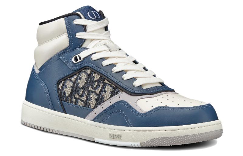 Order DIOR迪奧 B27 皮革 高筒休閒 板鞋 藍色