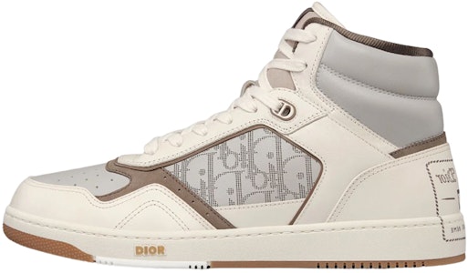 Dior迪奧 B27 高幫綁帶 時尚板鞋 男款 白灰色 Buy Dior迪奧 B27 高幫綁帶 時尚板鞋 男款 白灰色
