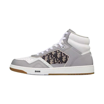 Dior B27 High Grey White Beige Black Dior Oblique Jacquard