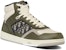 Dior B27 High Olive & Cream Calfskin dengan Beige & Hitam Dior Oblique Jacquard 3SH133ZIR_H661