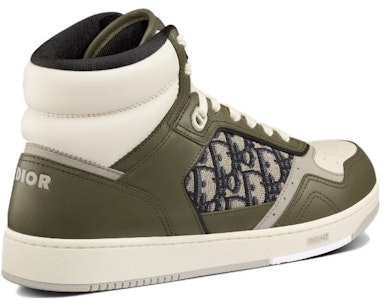 Dior B27 高帮橄榄奶油小牛皮米黑Dior Oblique提花纹 3SH133ZIR_H661 Shop Dior B27 高帮橄榄奶油小牛皮米黑Dior Oblique提花纹 3SH133ZIR_H661