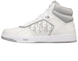 Dior B27 High White and Gray Smooth Calfskin with White Dior Oblique Galaxy Leather 3SH133ZIJ_H068 Dior B27 High White and Gray Smooth Calfskin with White Dior Oblique Galaxy Leather 3SH133ZIJ_H068